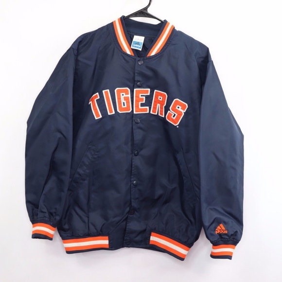 adidas | Jackets & Coats | Vintage Adidas Detroit Tigers Satin Bomber ...